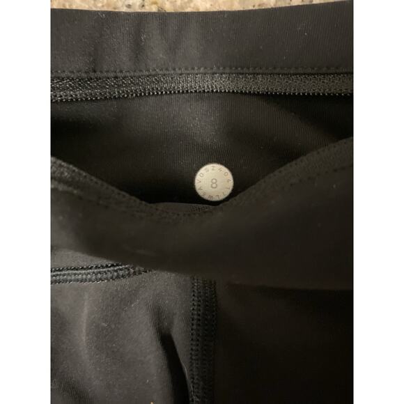 Lululemon Speed Up Tight 28” Black Full On Luxtreme Size 8 W5AVDS Leggings - Picture 9 of 11
